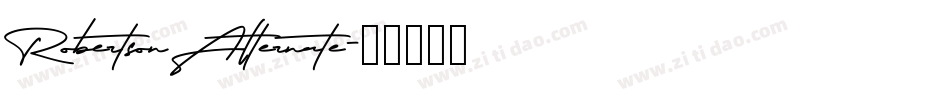 Robertson Alternate字体转换